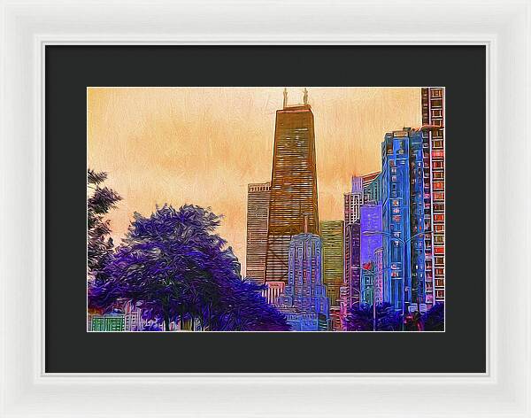 Chicago From The North - Framed Print