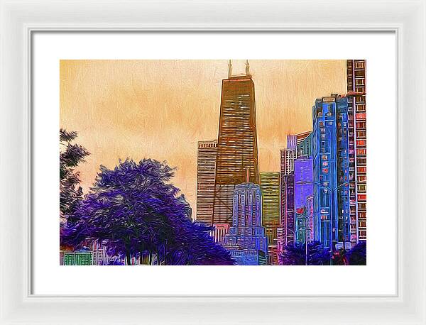 Chicago From The North - Framed Print