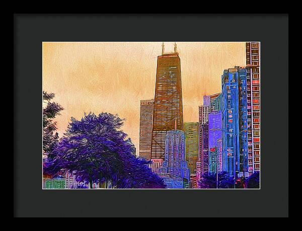 Chicago From The North - Framed Print