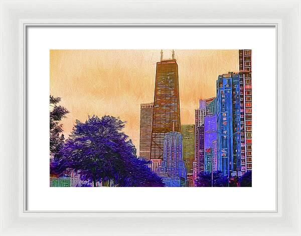 Chicago From The North - Framed Print