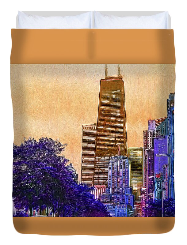 Chicago From The North - Duvet Cover