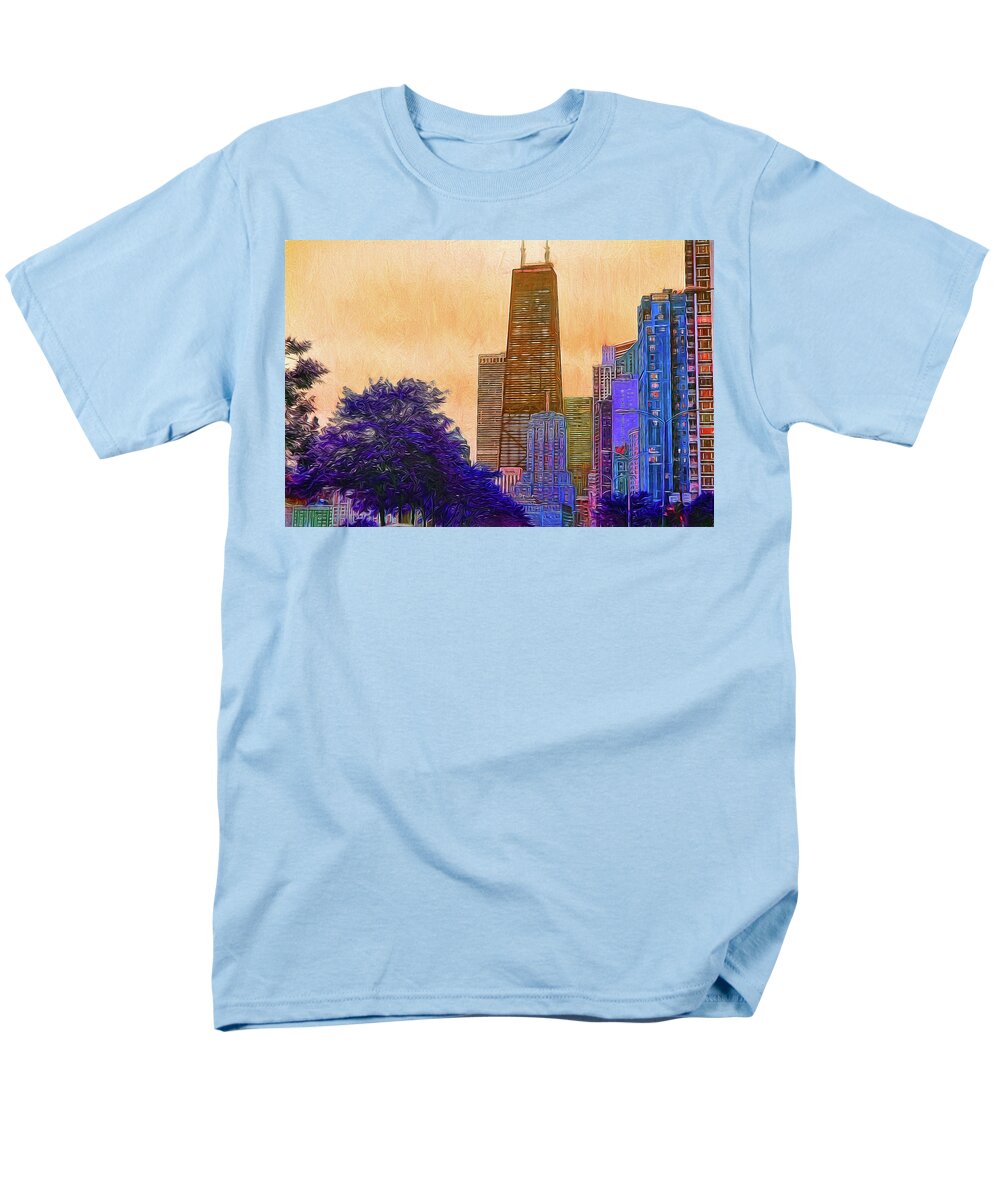 Chicago From The North - Men's T-Shirt  (Regular Fit)