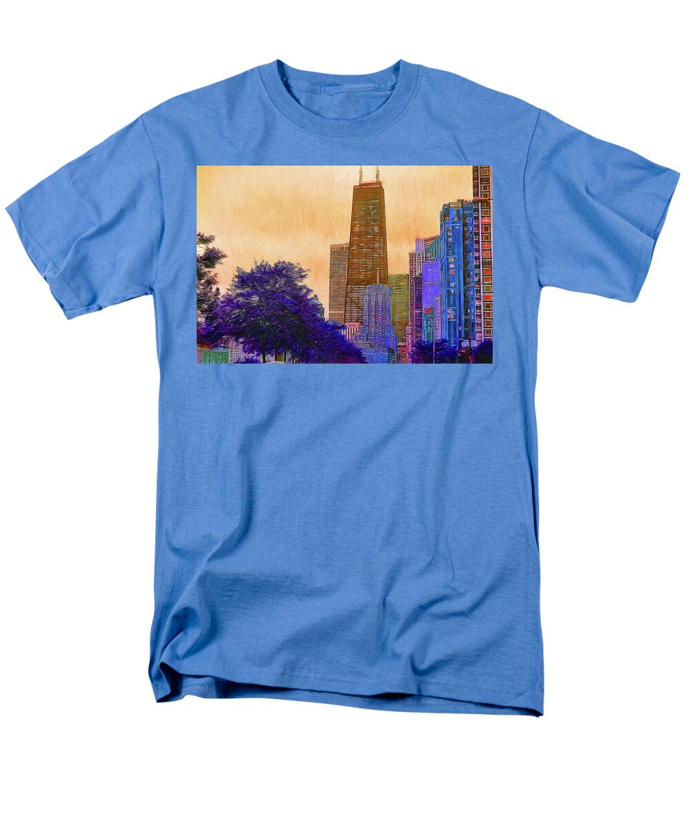 Chicago From The North - Men's T-Shirt  (Regular Fit)