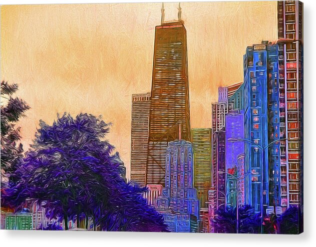 Chicago From The North - Acrylic Print