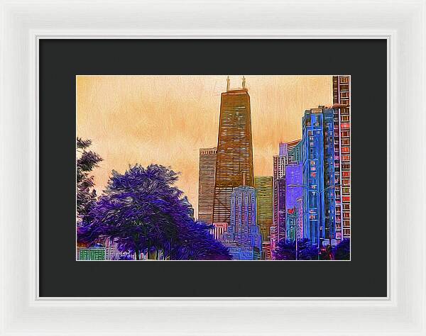 Chicago From The North - Framed Print