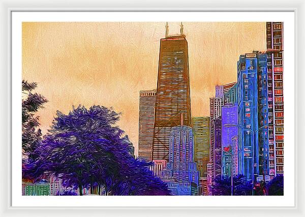 Chicago From The North - Framed Print