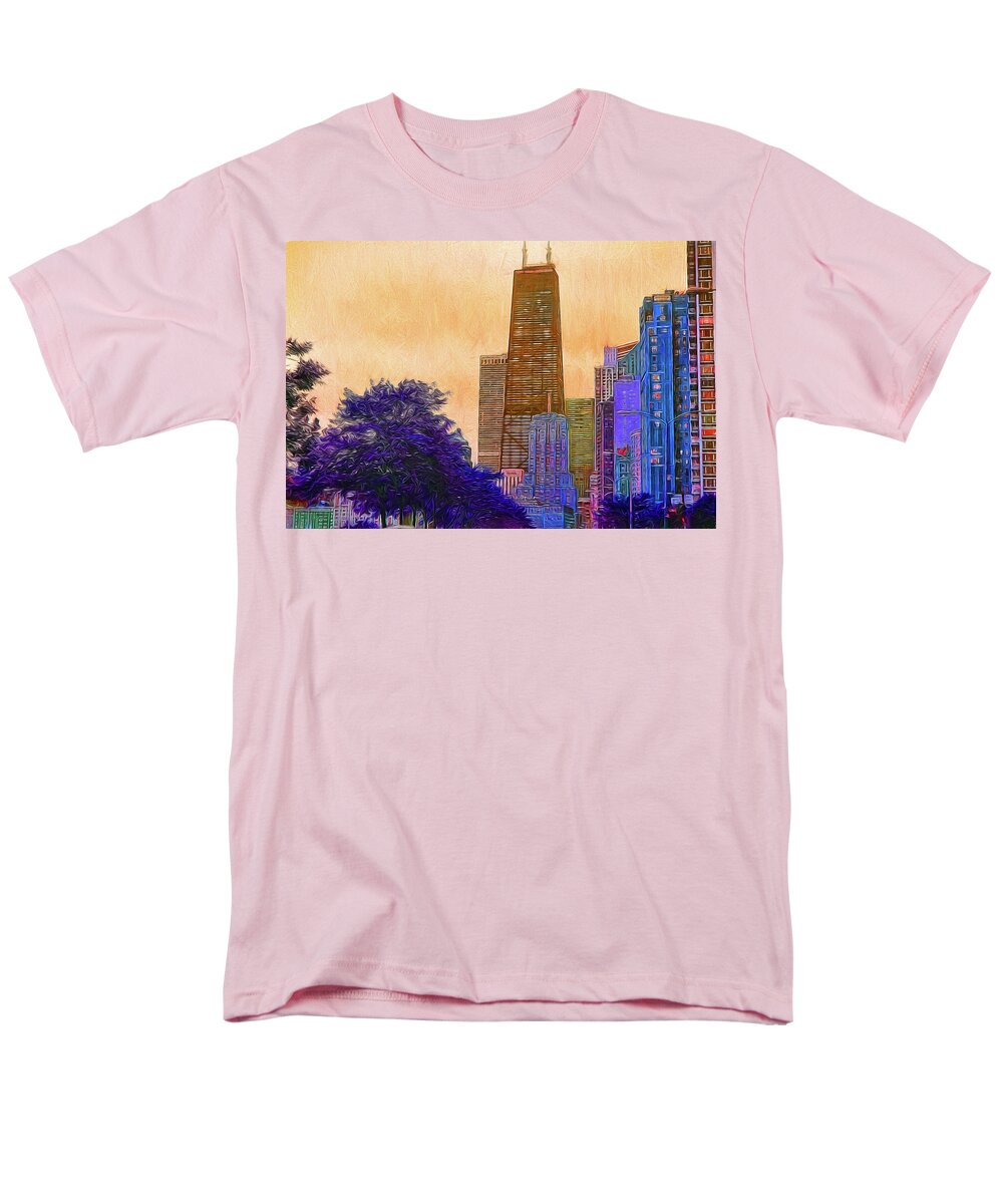 Chicago From The North - Men's T-Shirt  (Regular Fit)