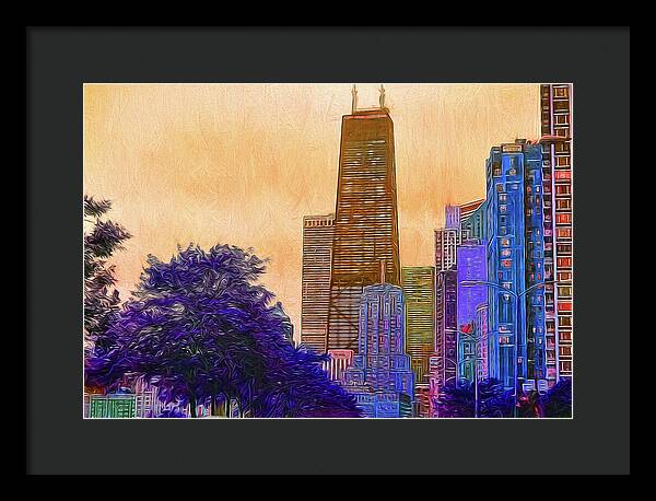 Chicago From The North - Framed Print