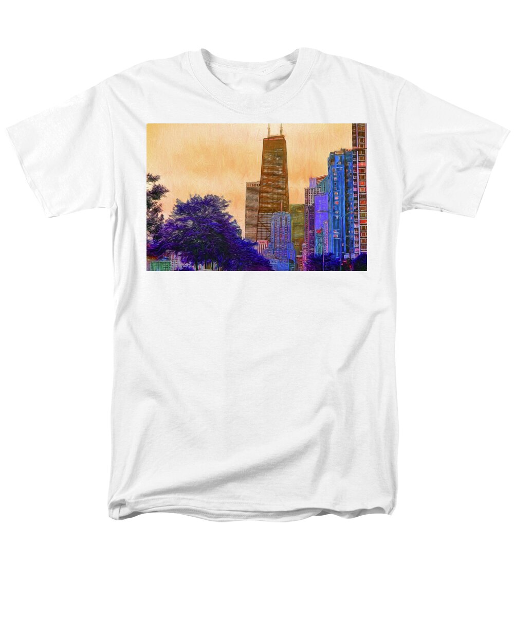 Chicago From The North - Men's T-Shirt  (Regular Fit)