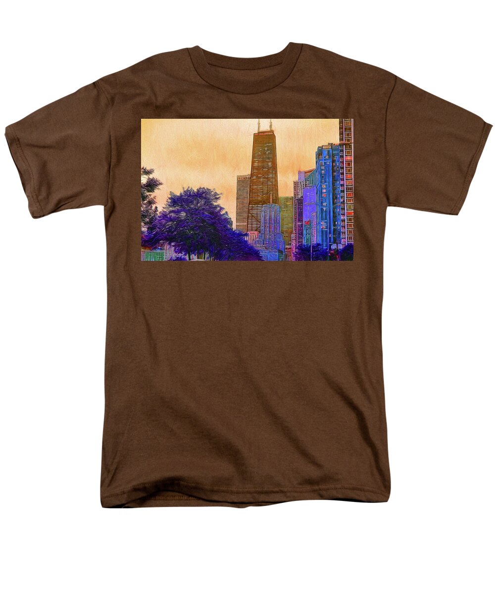 Chicago From The North - Men's T-Shirt  (Regular Fit)