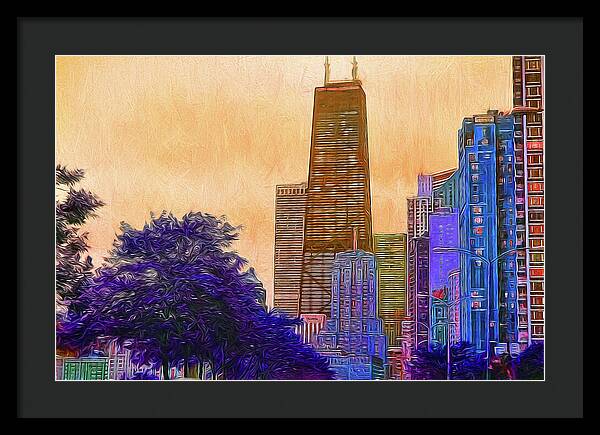 Chicago From The North - Framed Print