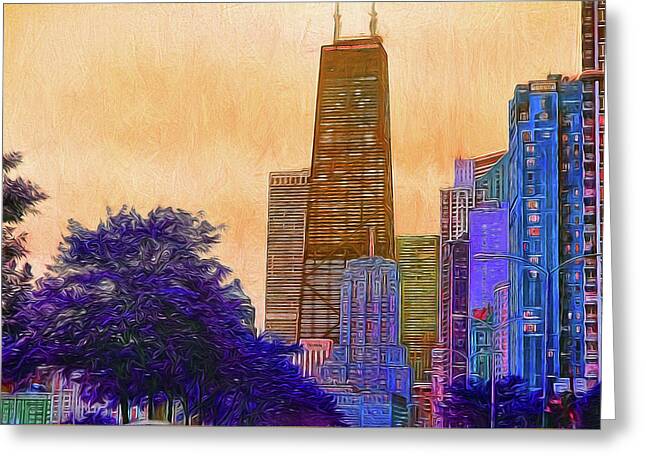 Chicago From The North - Greeting Card