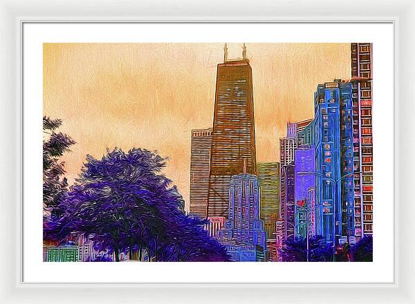 Chicago From The North - Framed Print