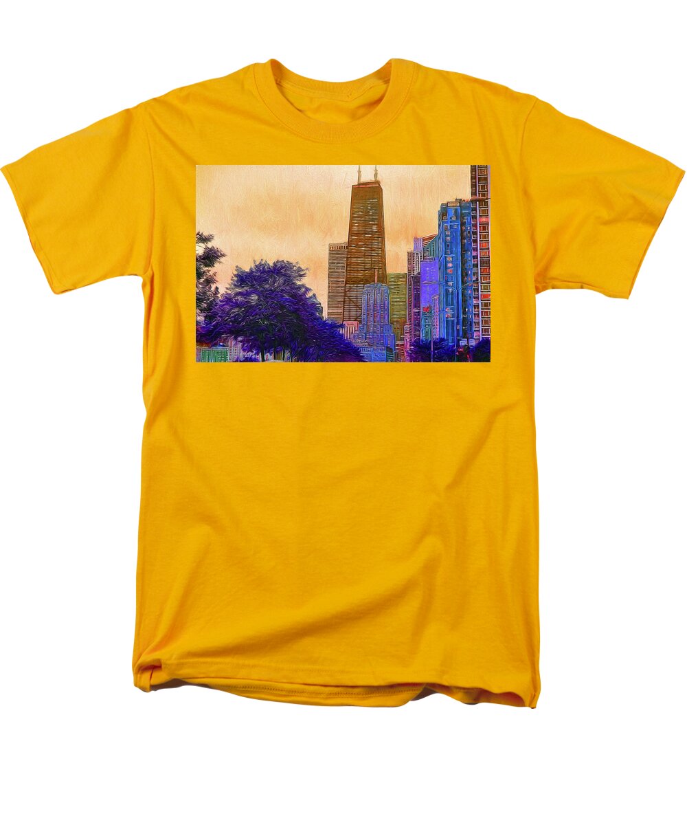 Chicago From The North - Men's T-Shirt  (Regular Fit)