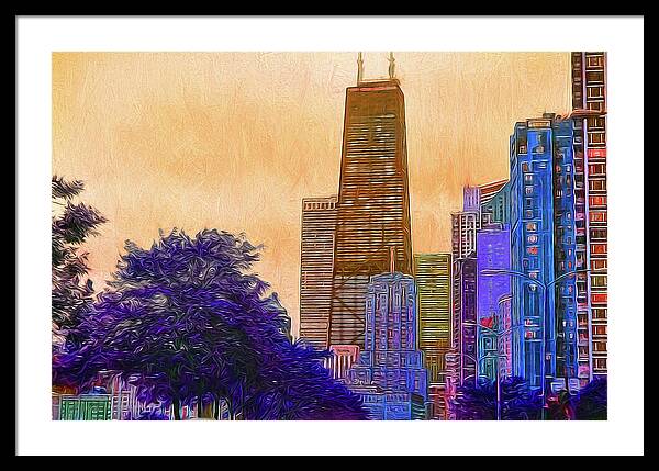 Chicago From The North - Framed Print