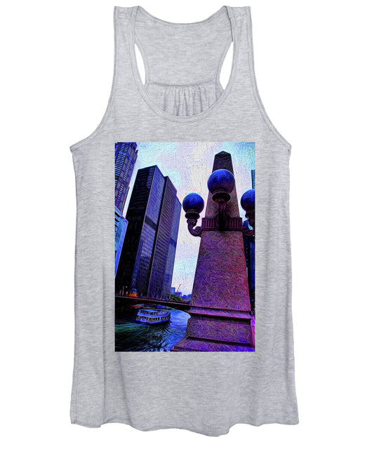 Chicago River Lamp - Women's Tank Top