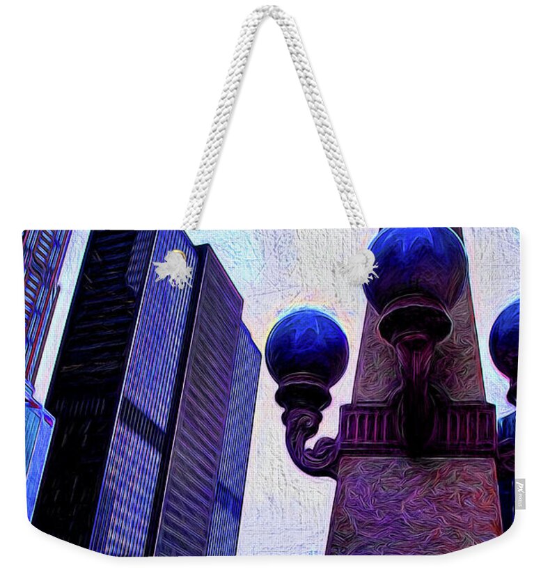 Chicago River Lamp - Weekender Tote Bag