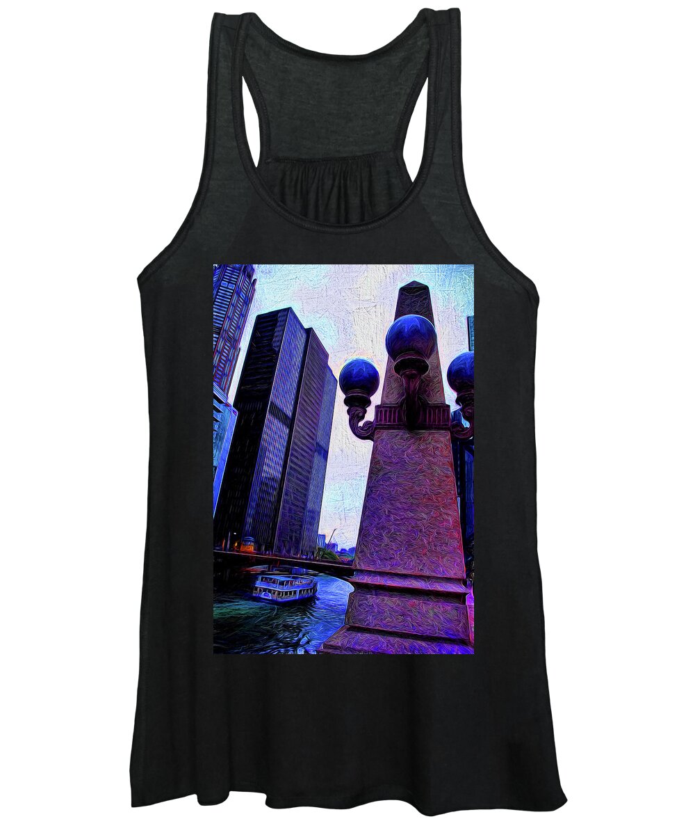 Chicago River Lamp - Women's Tank Top