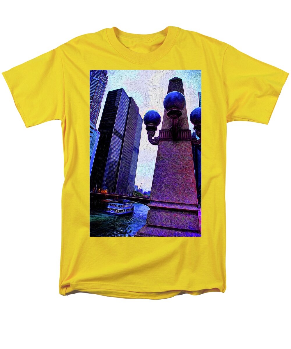 Chicago River Lamp - Men's T-Shirt  (Regular Fit)