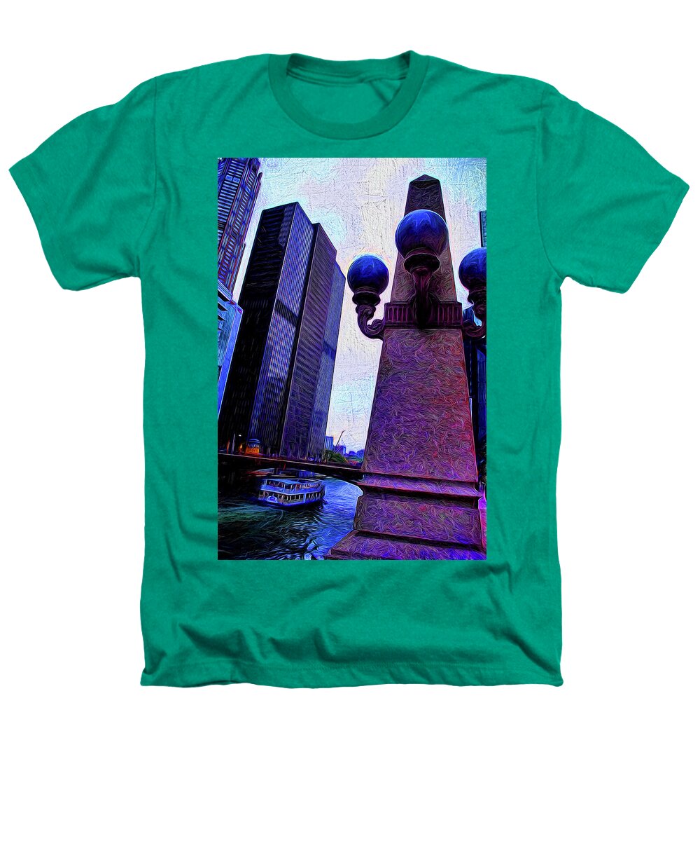 Chicago River Lamp - Heathers T-Shirt