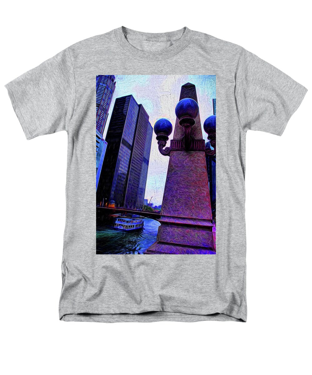 Chicago River Lamp - Men's T-Shirt  (Regular Fit)