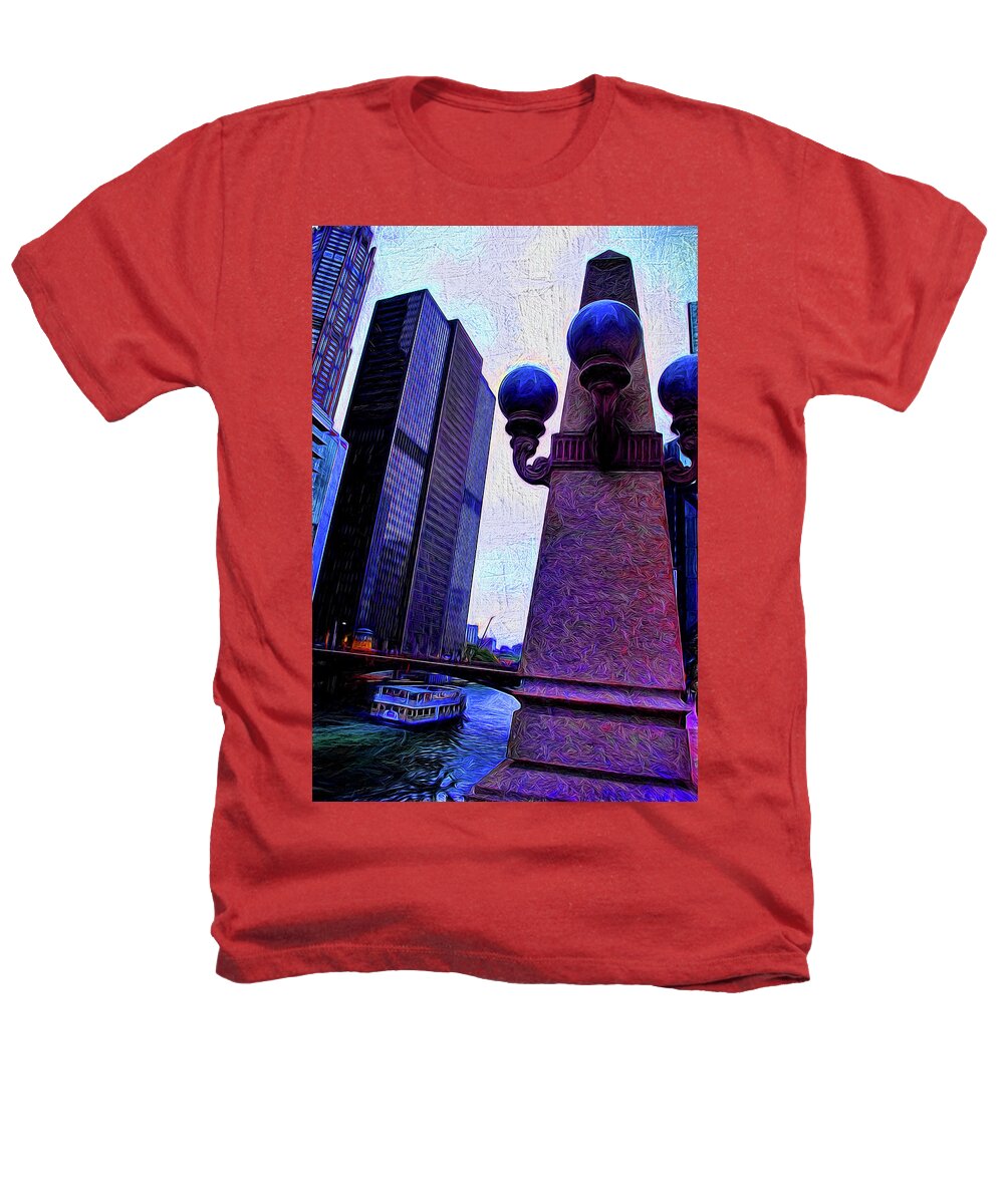 Chicago River Lamp - Heathers T-Shirt