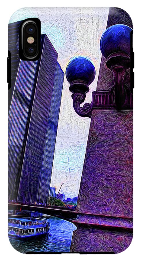 Chicago River Lamp - Phone Case