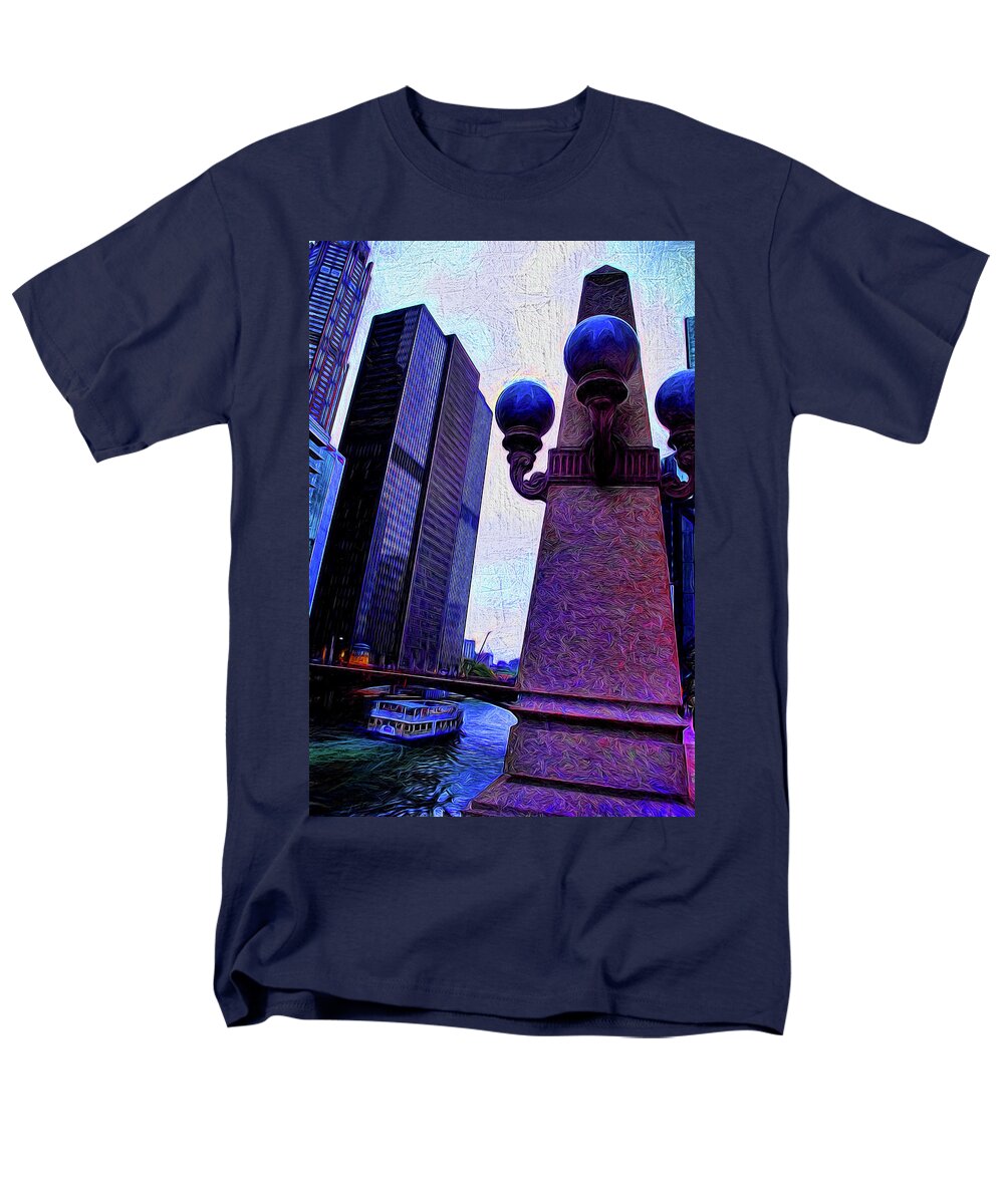 Chicago River Lamp - Men's T-Shirt  (Regular Fit)