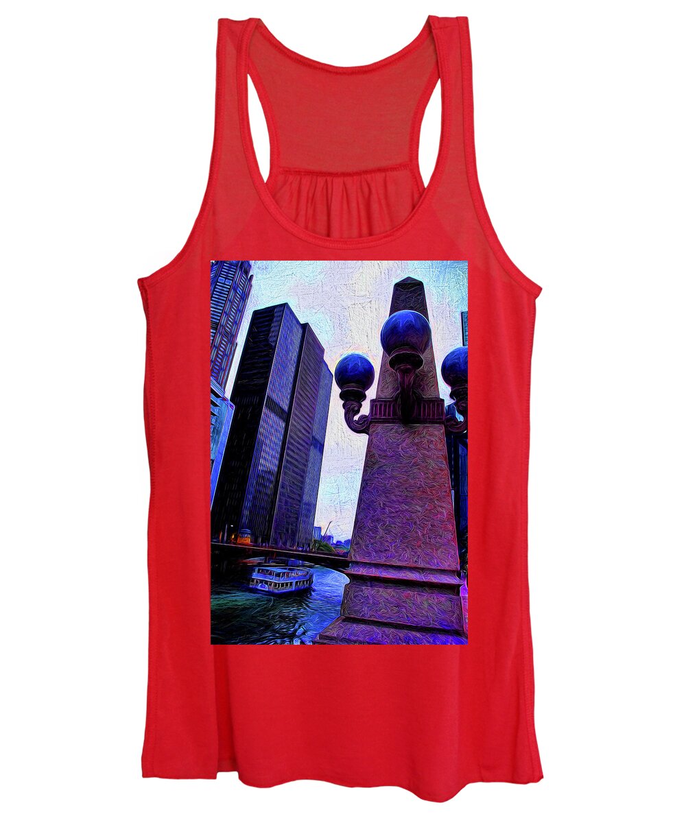 Chicago River Lamp - Women's Tank Top