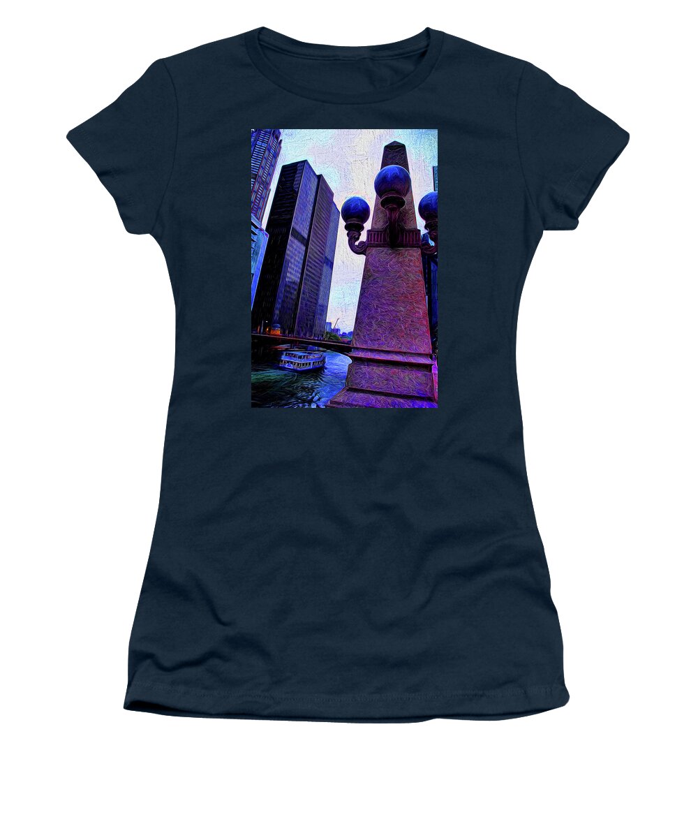 Chicago River Lamp - Women's T-Shirt