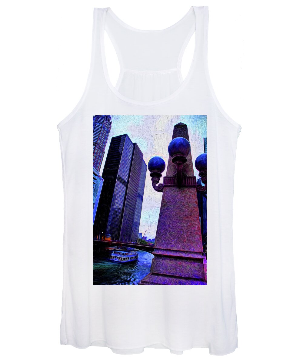 Chicago River Lamp - Women's Tank Top