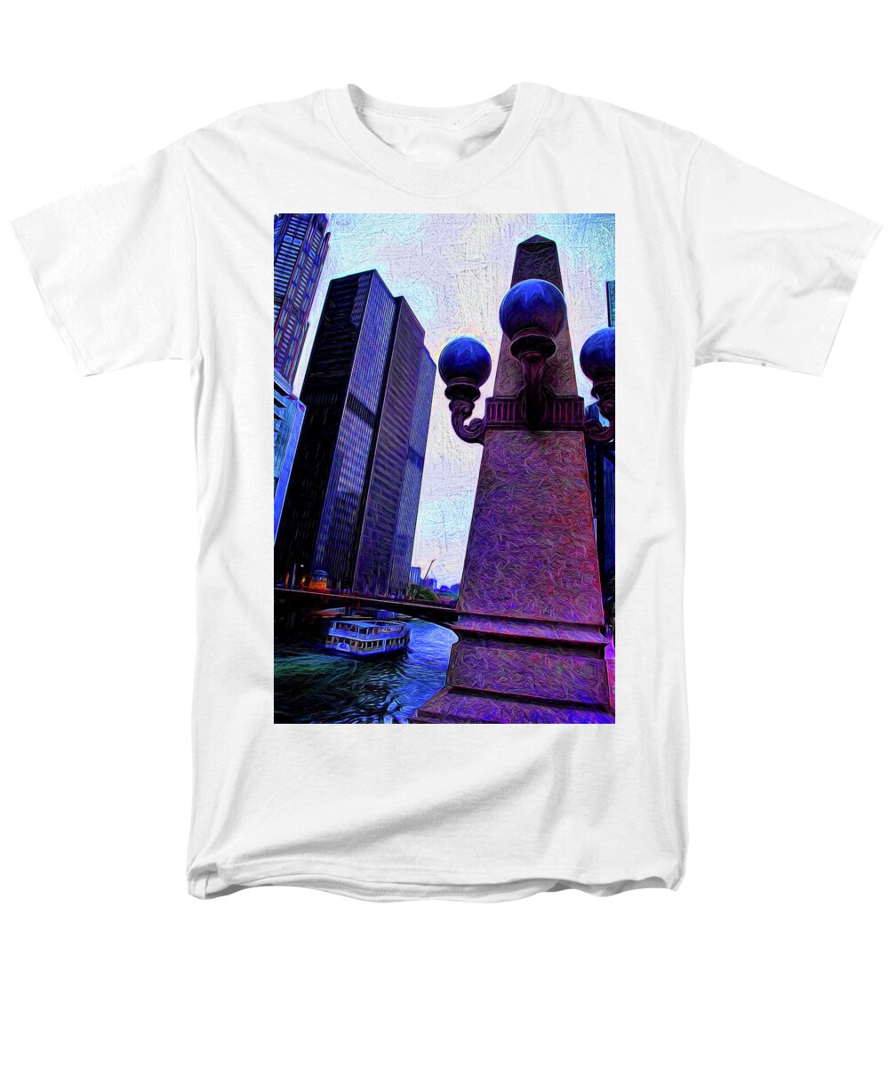 Chicago River Lamp - Men's T-Shirt  (Regular Fit)