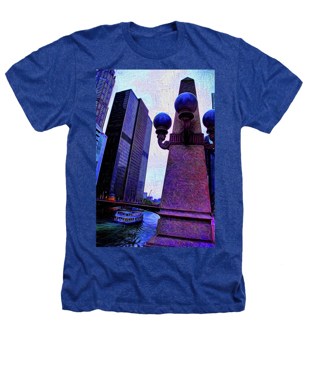 Chicago River Lamp - Heathers T-Shirt