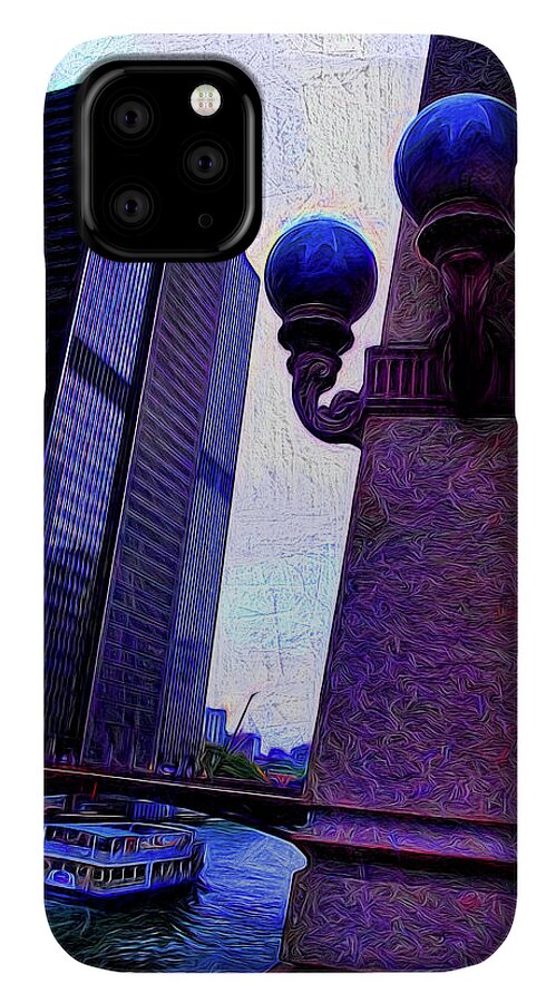 Chicago River Lamp - Phone Case