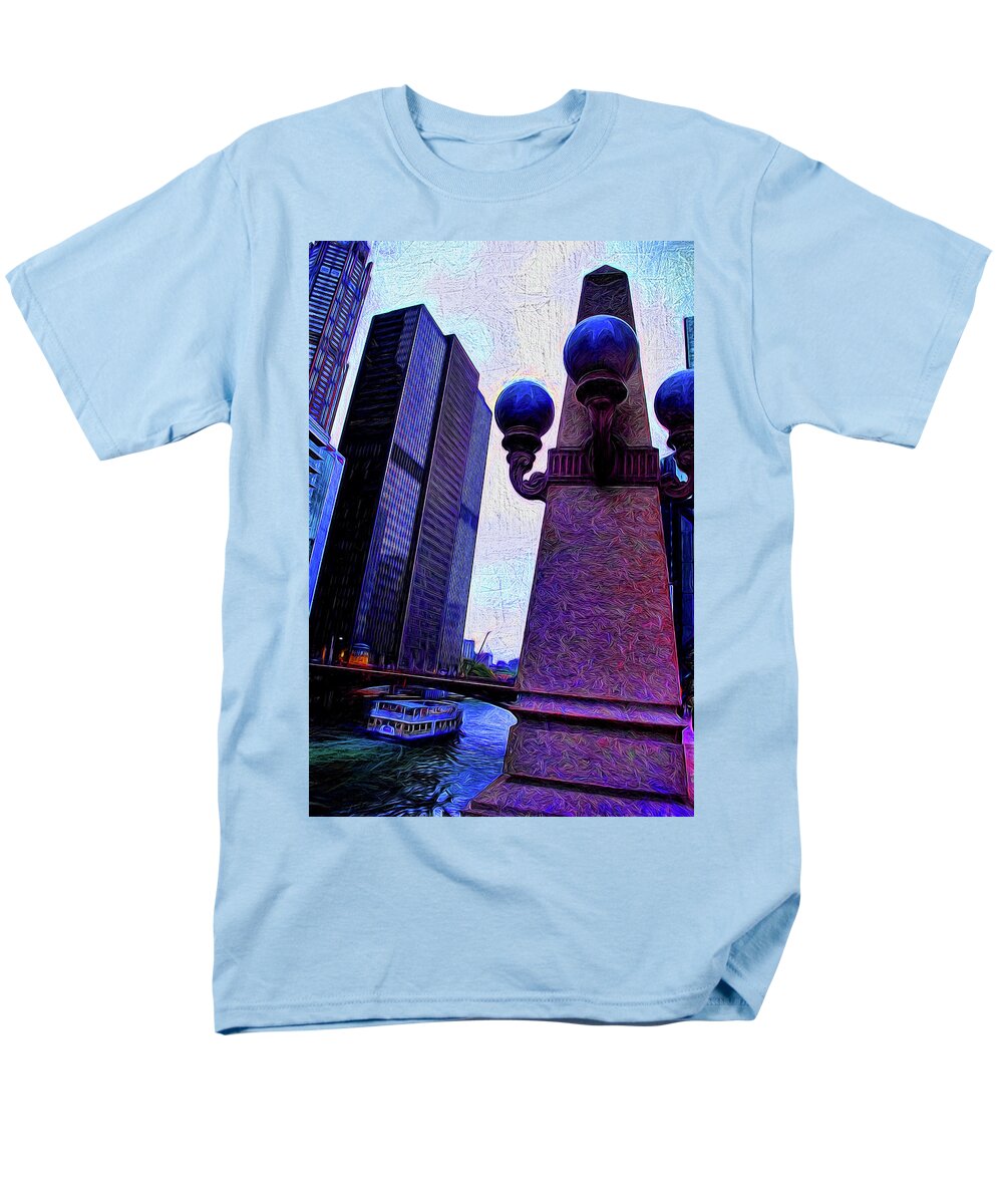 Chicago River Lamp - Men's T-Shirt  (Regular Fit)