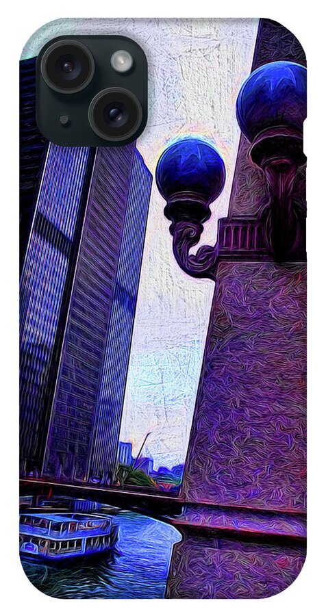 Chicago River Lamp - Phone Case