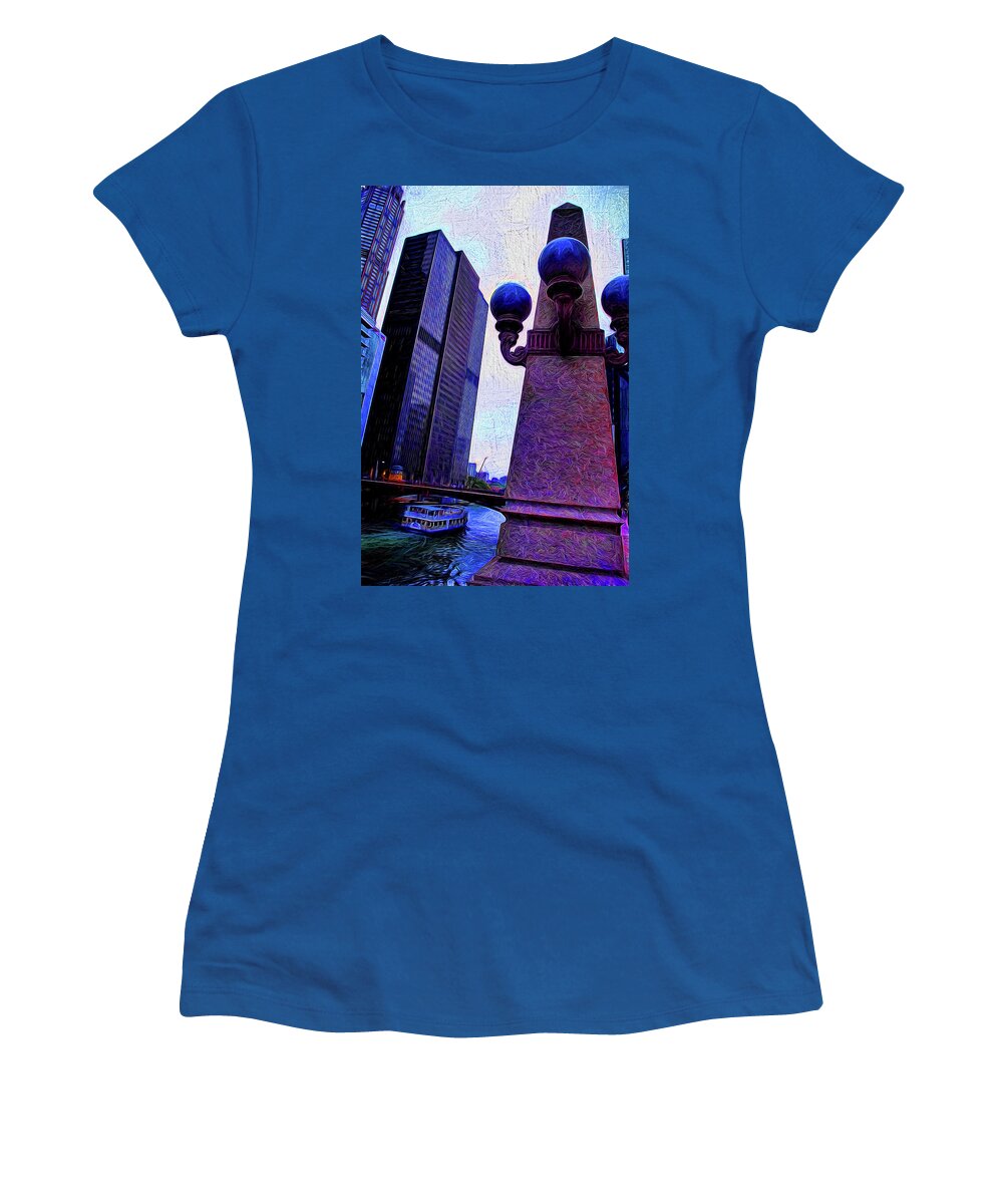 Chicago River Lamp - Women's T-Shirt