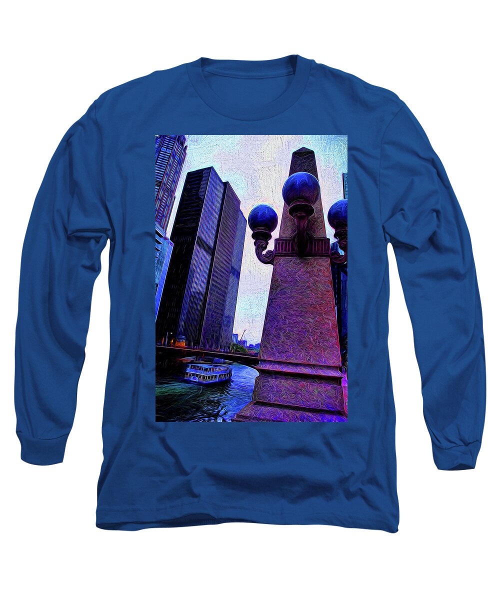 Chicago River Lamp - Long Sleeve T-Shirt