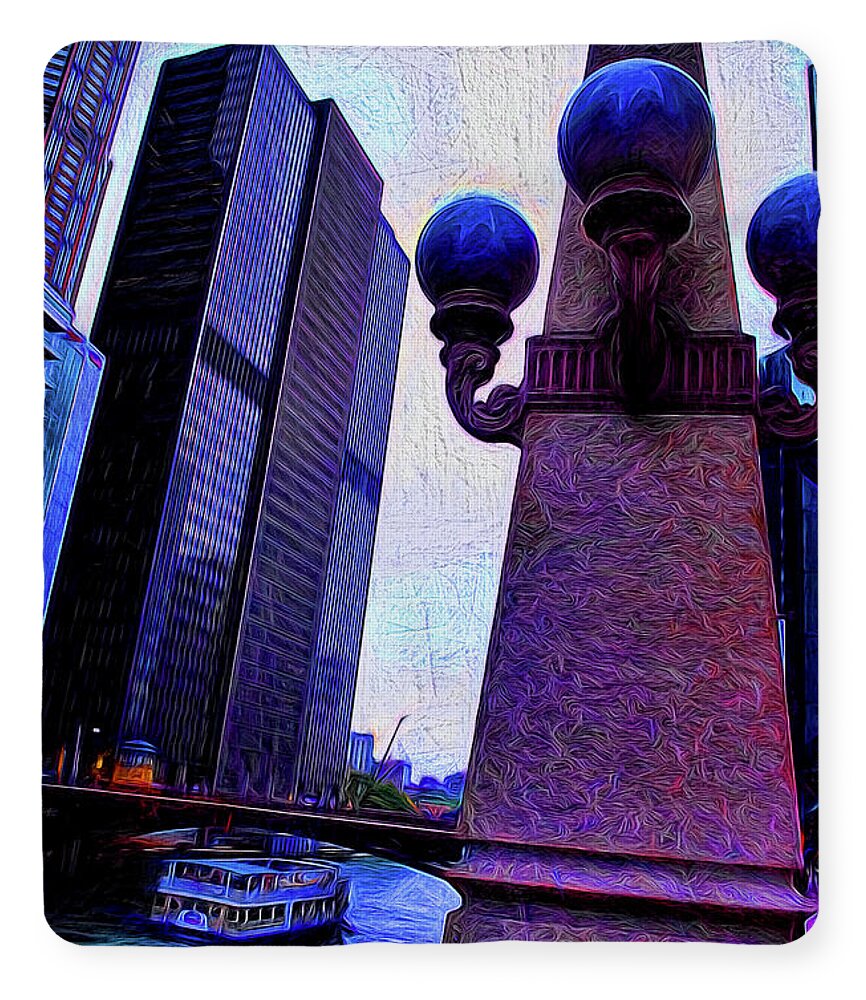 Chicago River Lamp - Blanket