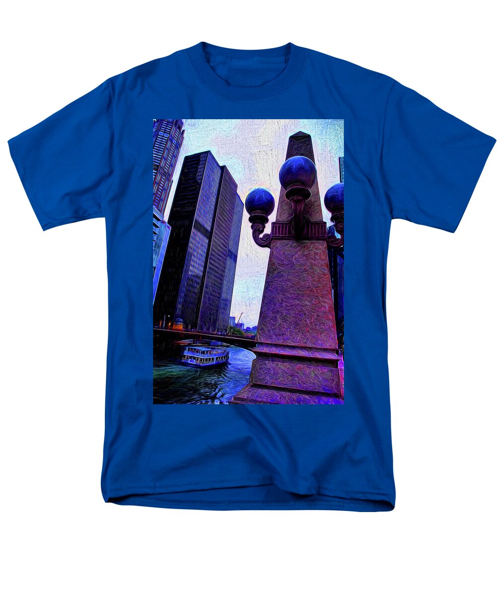 Chicago River Lamp - Men's T-Shirt  (Regular Fit)