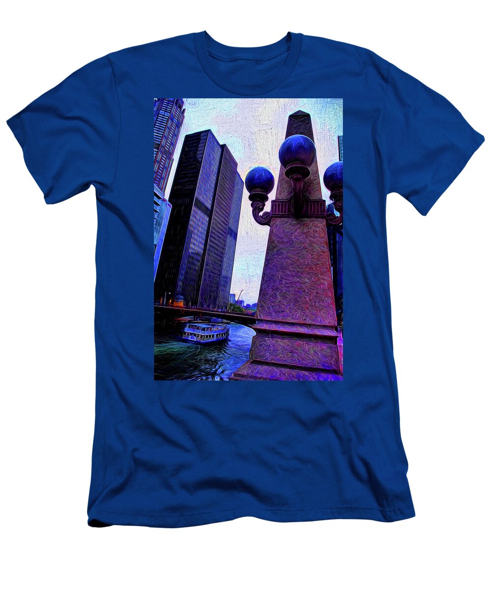 Chicago River Lamp - T-Shirt