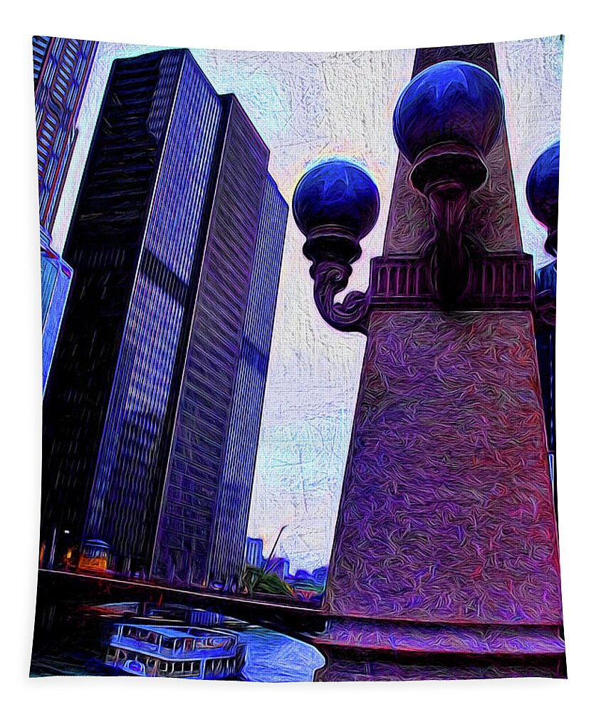 Chicago River Lamp - Tapestry