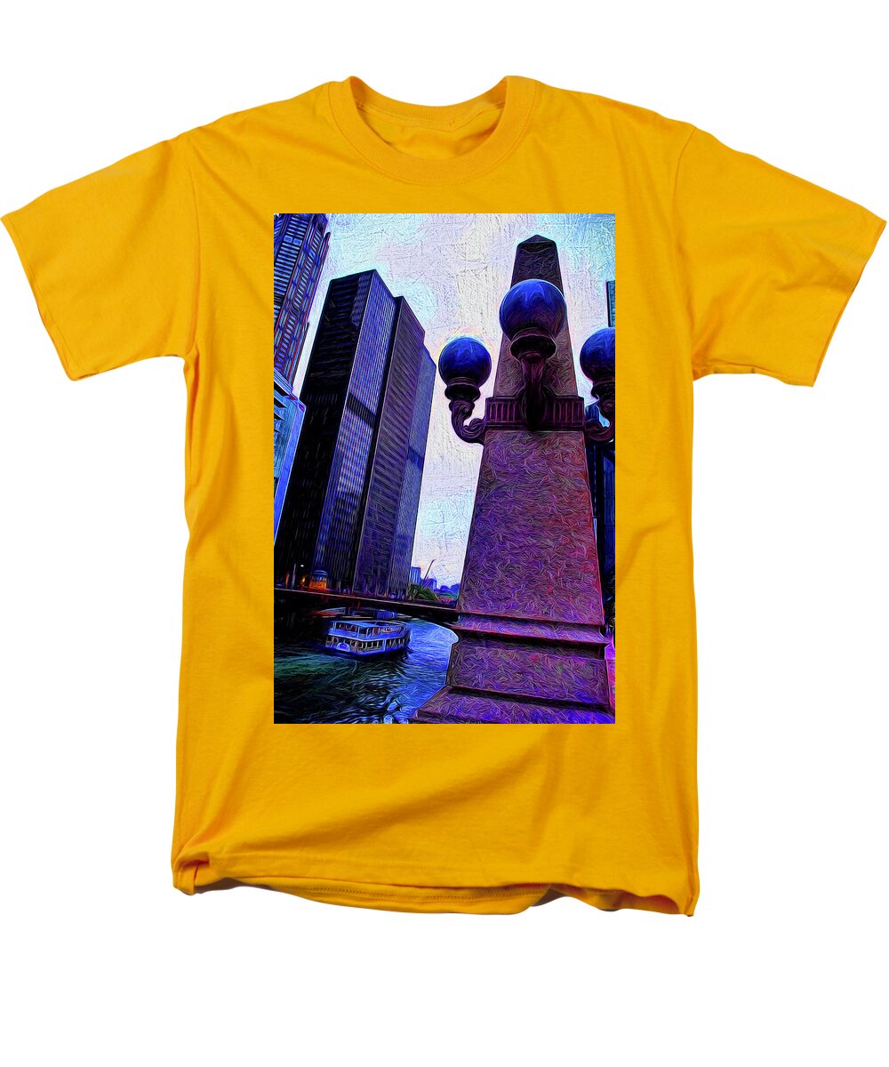 Chicago River Lamp - Men's T-Shirt  (Regular Fit)