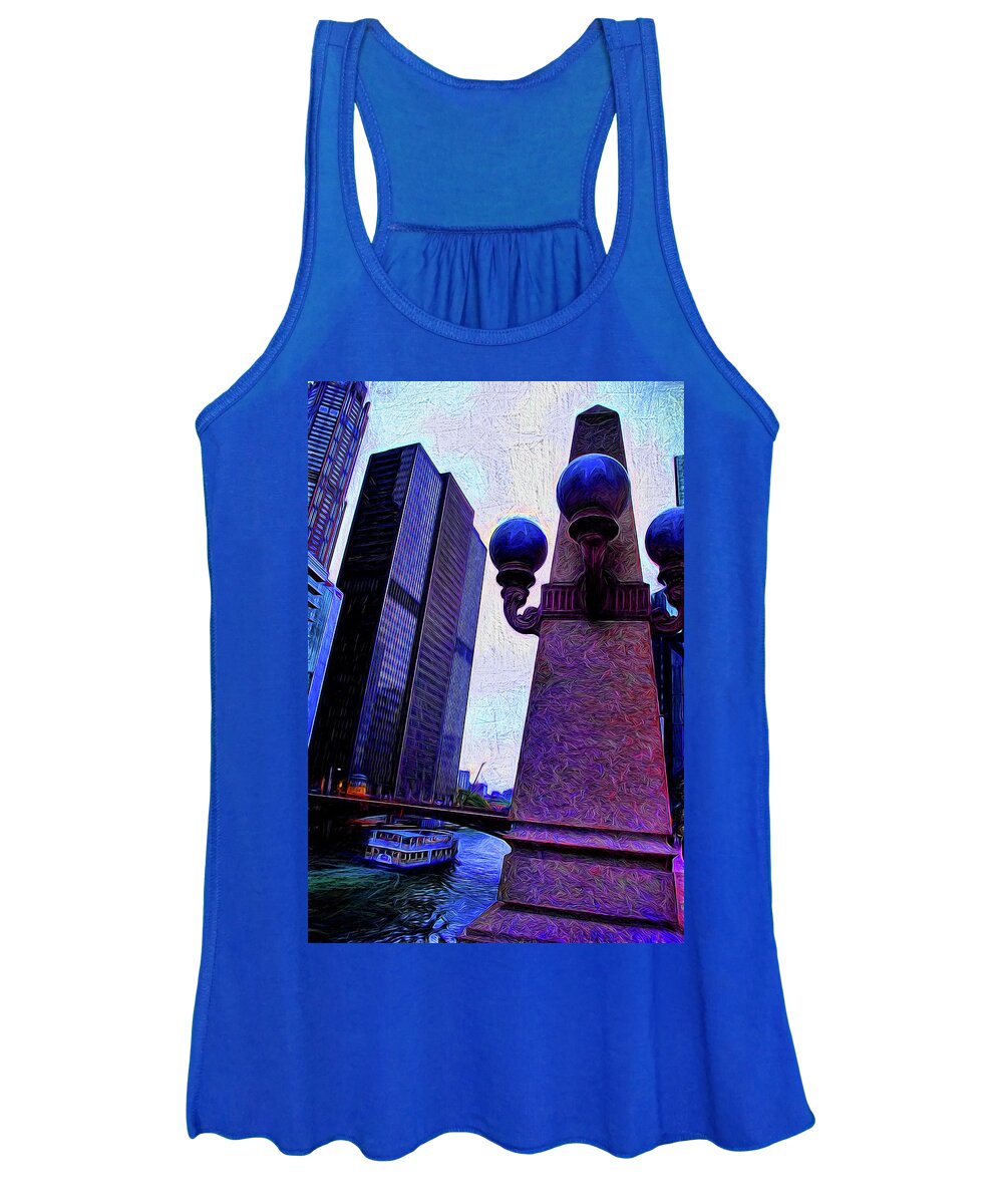 Chicago River Lamp - Women's Tank Top