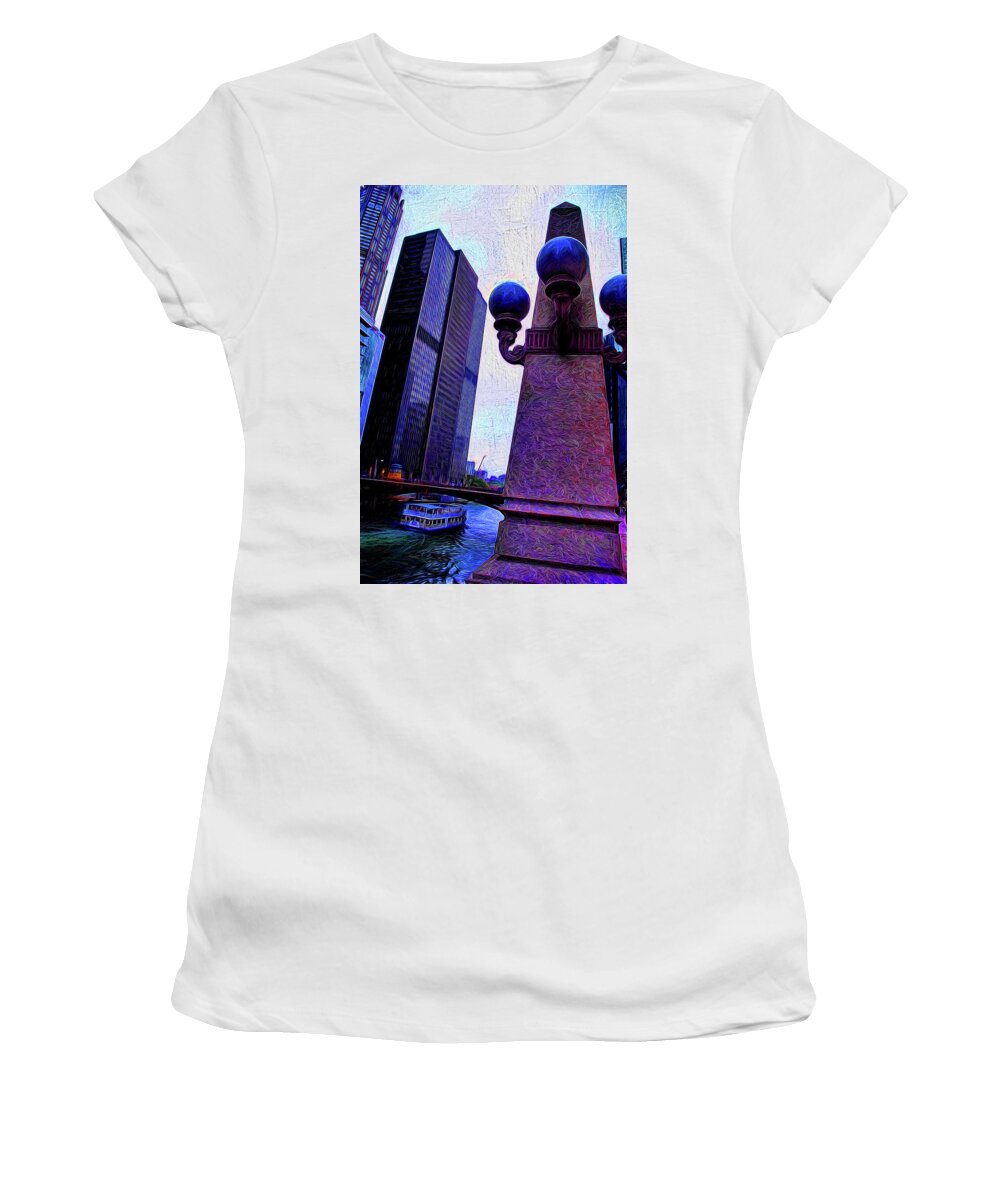 Chicago River Lamp - Women's T-Shirt