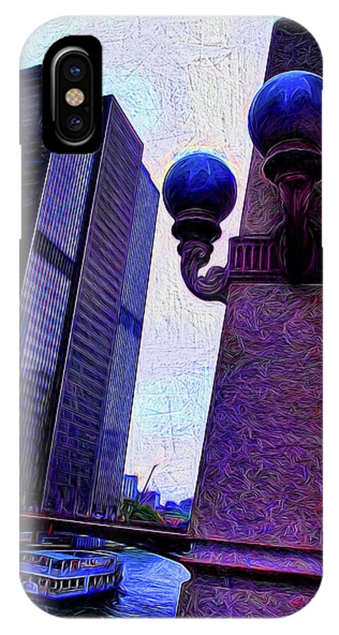 Chicago River Lamp - Phone Case