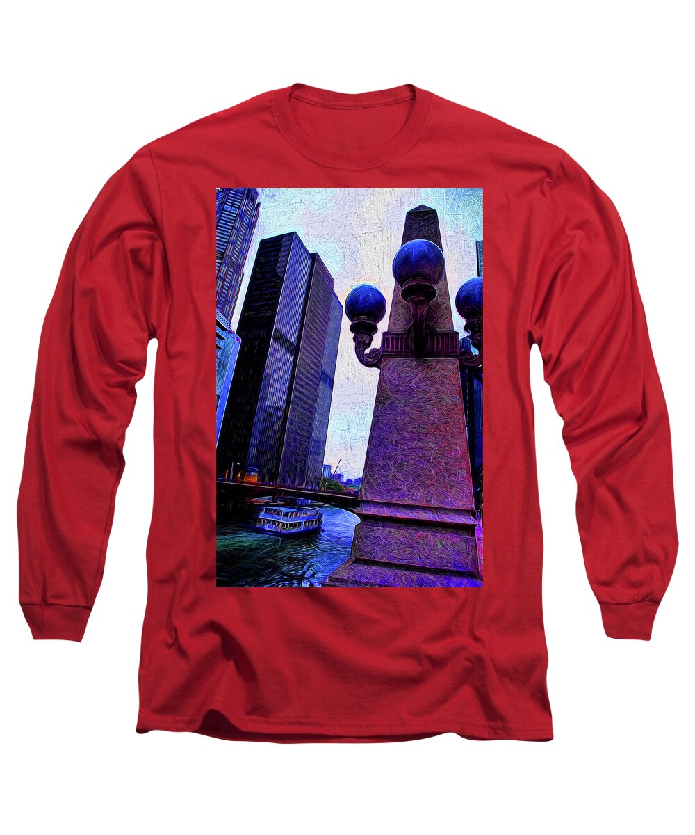 Chicago River Lamp - Long Sleeve T-Shirt