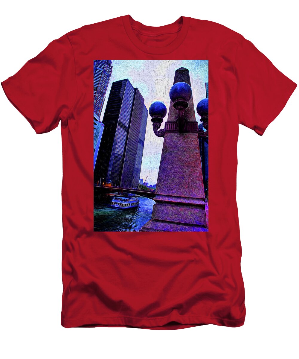 Chicago River Lamp - T-Shirt