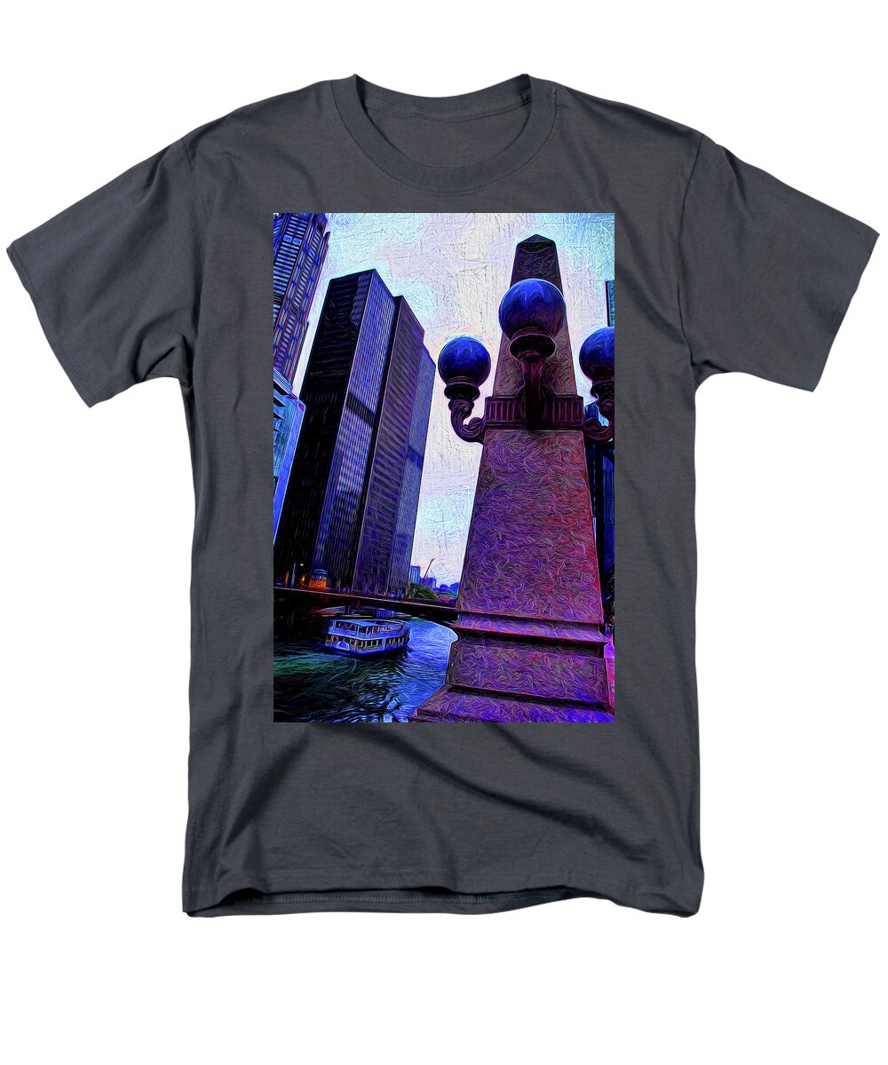 Chicago River Lamp - Men's T-Shirt  (Regular Fit)