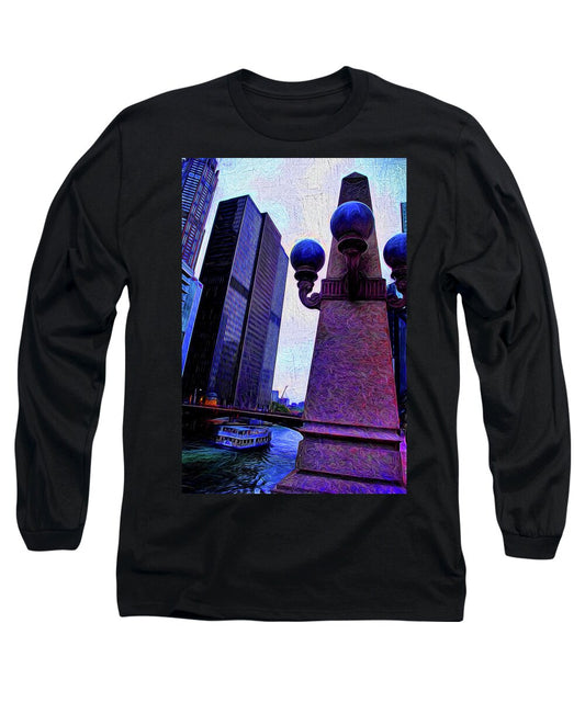 Chicago River Lamp - Long Sleeve T-Shirt